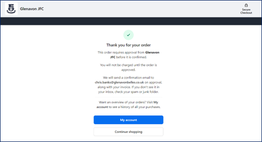 Confirmation Screen